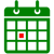 icon kalender groen 50x50
