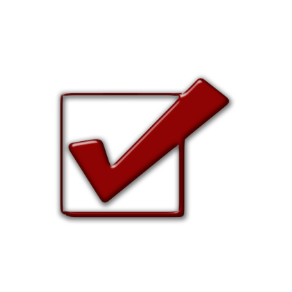 icon checklist rood